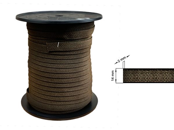 Optrekband Bruin Rol 50 Meter - Zonnerij